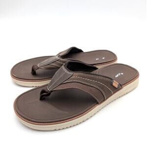 Dr. Scholl's Sync in Slide Thong Sandal Men's Dark Brown Size US10M EU44